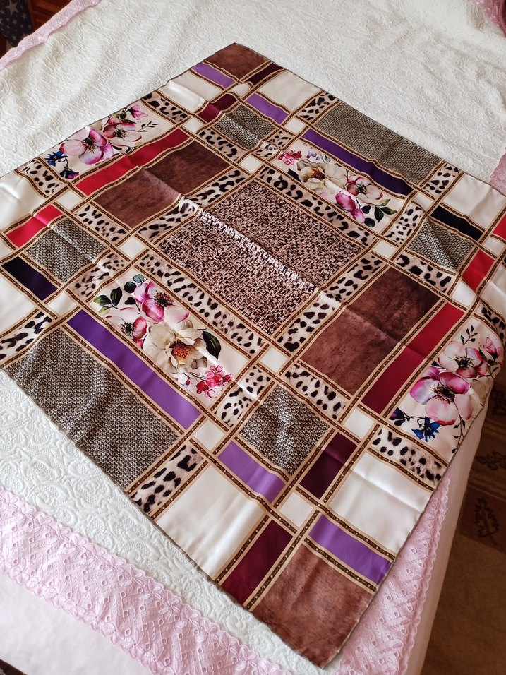 eşarp.. violla twil eşarp - Görsel 2