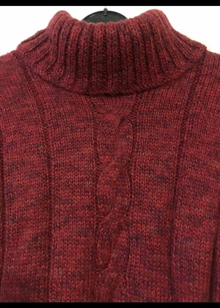 Kazak.. vintage örgü yün ipten kazak - Görsel 2