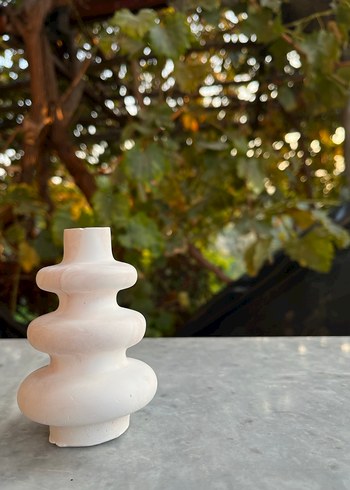 Taş tozu dekoratif vazo seti - Görsel 3