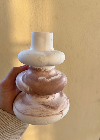 Taş tozu dekoratif vazo seti - Görsel 7