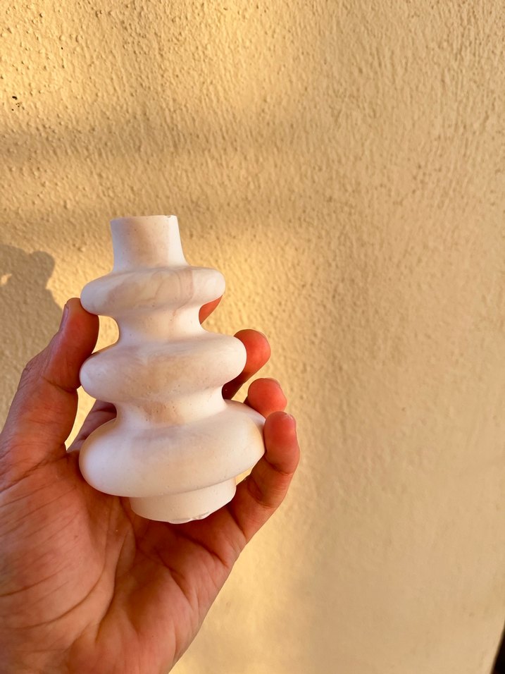 Taş tozu dekoratif vazo seti - Görsel 2