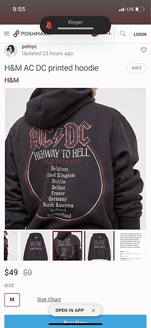 H&M H&M ACDC Sweatshirt