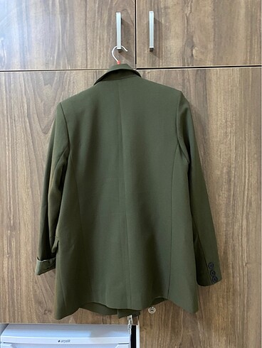 s Beden Haki yeşil blazer ceket