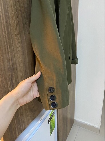 s Beden haki Renk Haki yeşil blazer ceket