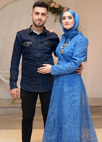 Abiye ve şal ile birlikte satılıktır