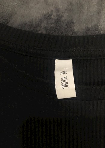 Siyah Kısa Kollu Kadın bluz - Görsel 4