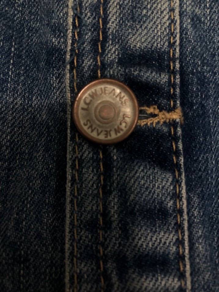 Düğmeli Lacivert Kadın Kot Elbise - Görsel 5