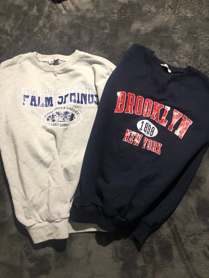 ikili lacivert ve gri Kadın Sweatshirt - Görsel 2