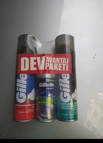 Gillette Gillette TRAŞ KÖPÜĞÜ 3'LÜ SET