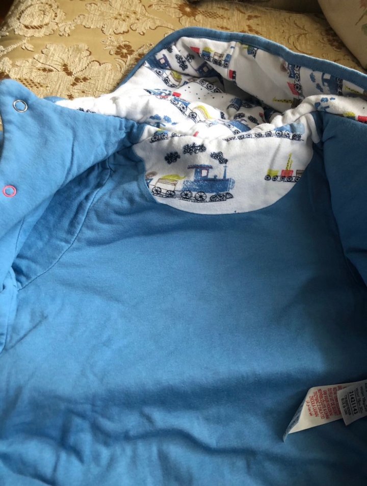 Mavi Kapüşonlu Bebek Tulum - Görsel 3