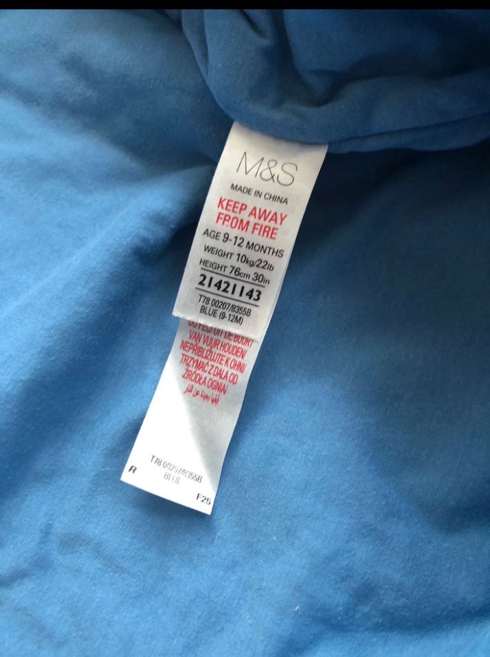 Mavi Kapüşonlu Bebek Tulum - Görsel 4