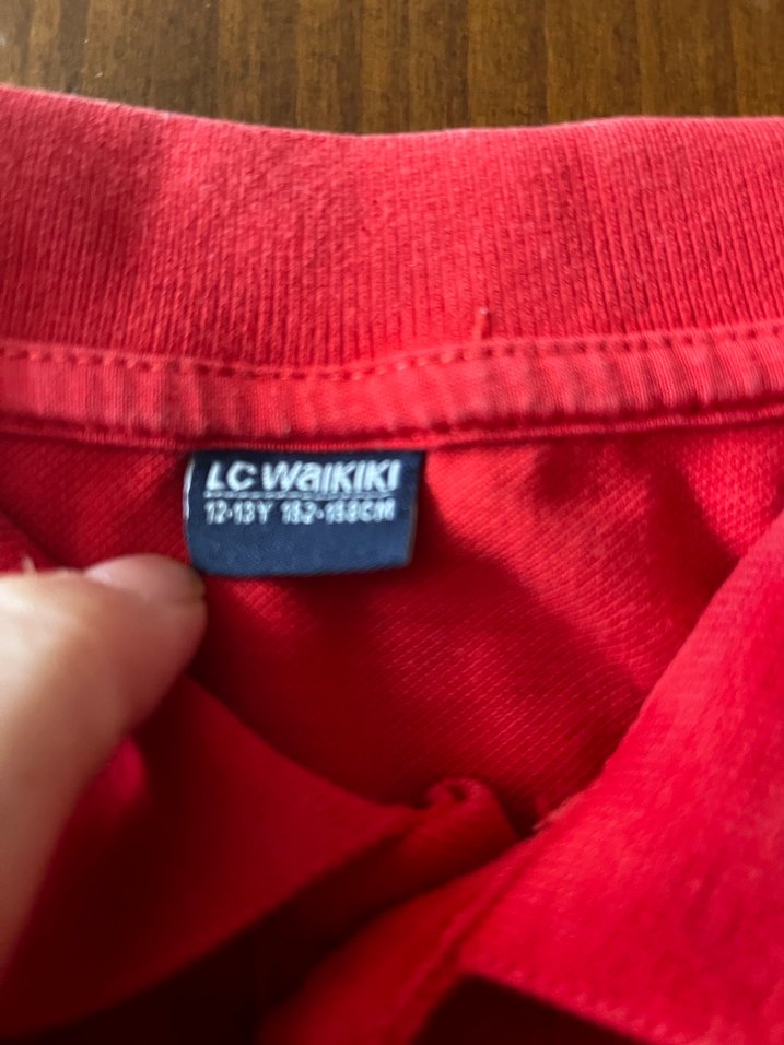 Kırmızı Erkek Polo Yaka Kısa Kollu Tişört - Görsel 2