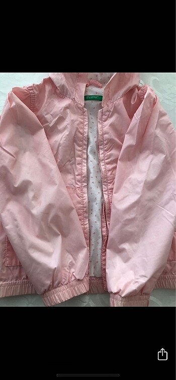 Benetton baharlık kız çocuk mont - Görsel 3