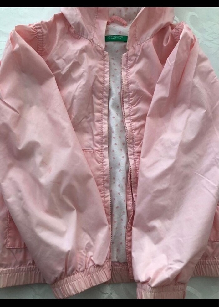 Benetton baharlık kız çocuk mont - Görsel 3