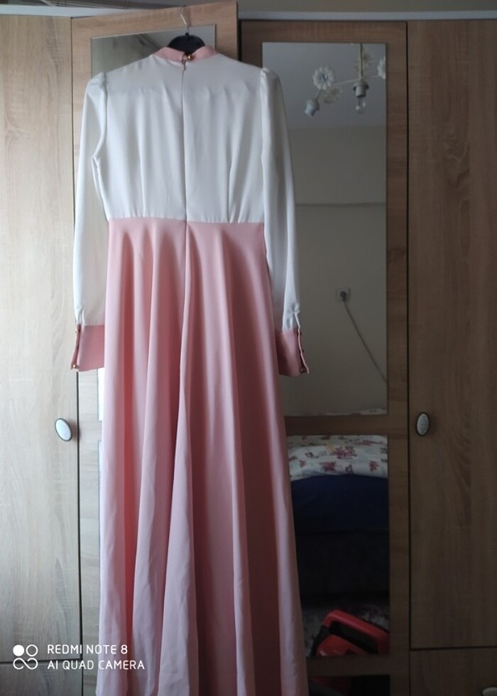 Setrems elbise 38beden uyumlu pudra - Görsel 2