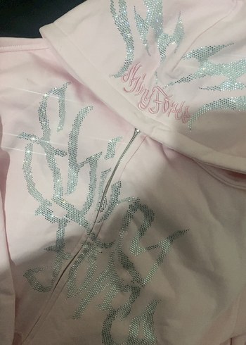 s Beden shiny force taşlı hırka sweatshirt