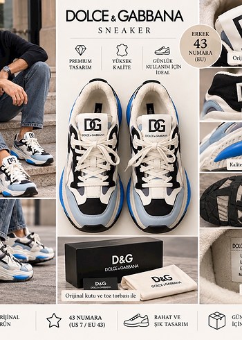 Dolce & Gabbana Dg Sneaker Siklik Ve Konfor Bir Arada