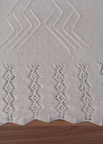 Kadın Beyaz Triko Uzun Kollu Bluz - Görsel 2