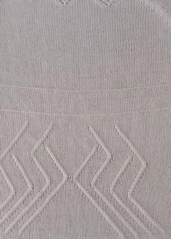 Kadın Beyaz Triko Uzun Kollu Bluz - Görsel 3