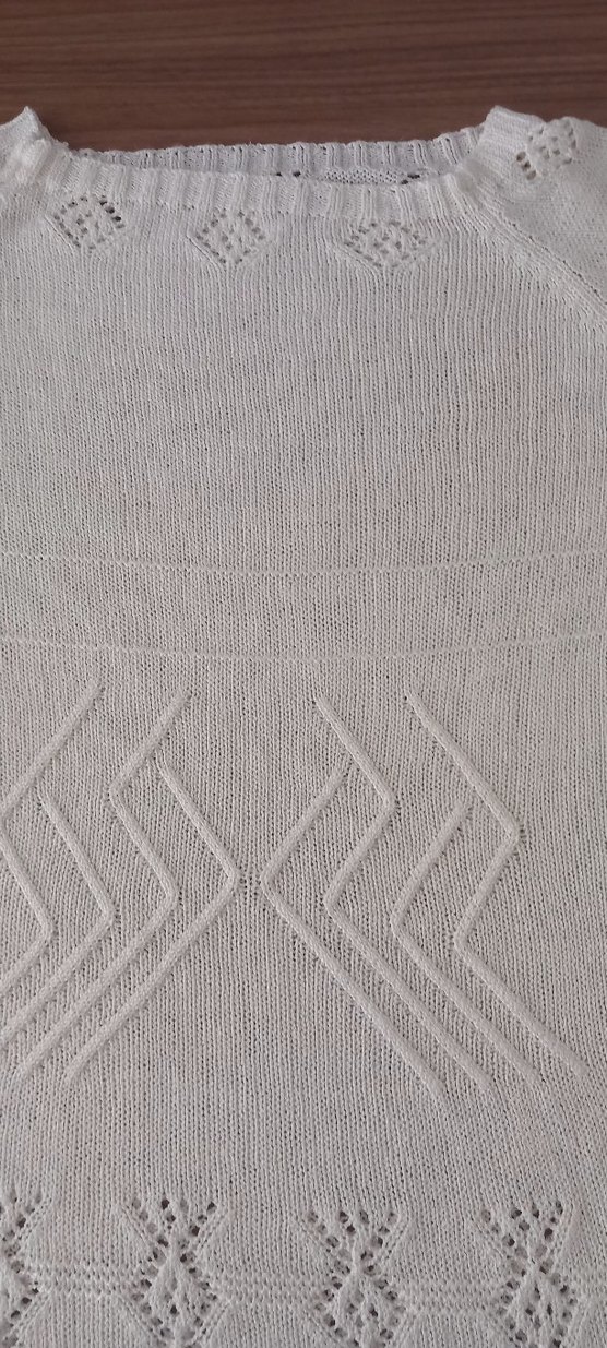 Kadın Beyaz Triko Uzun Kollu Bluz - Görsel 3
