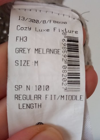 Gri Melanj Bayan Kazak - Görsel 5