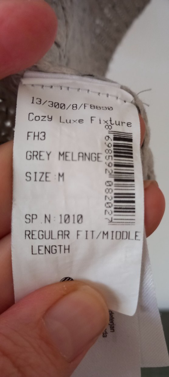 Gri Melanj Bayan Kazak - Görsel 5