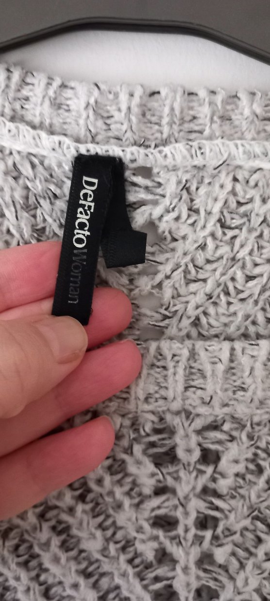 Gri Melanj Bayan Kazak - Görsel 4