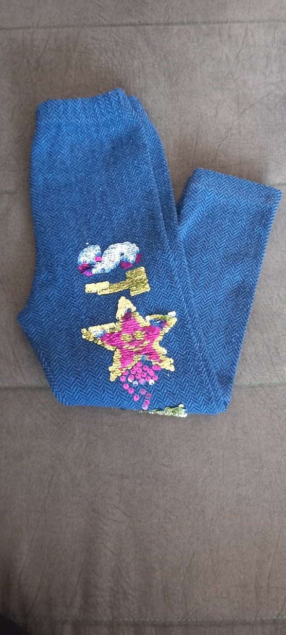 Nakışlı Kız Çocuk  Pantolon - Görsel 2