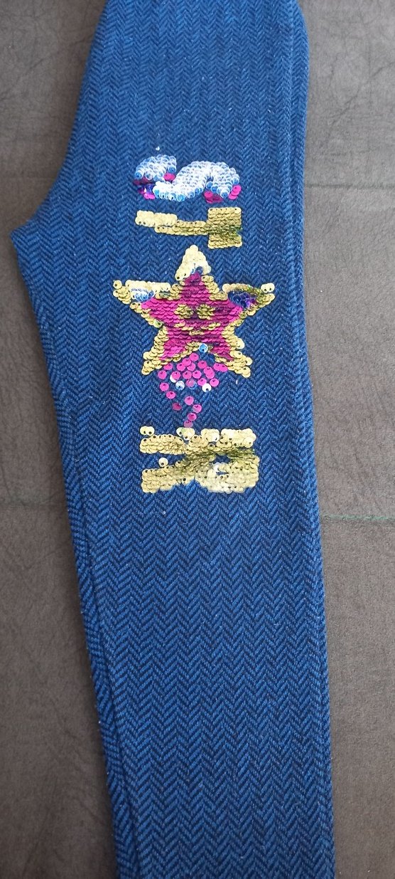 Nakışlı Kız Çocuk  Pantolon - Görsel 4