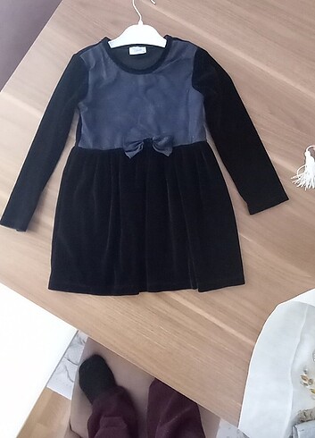 Kız çocuk kadife elbise - Görsel 3