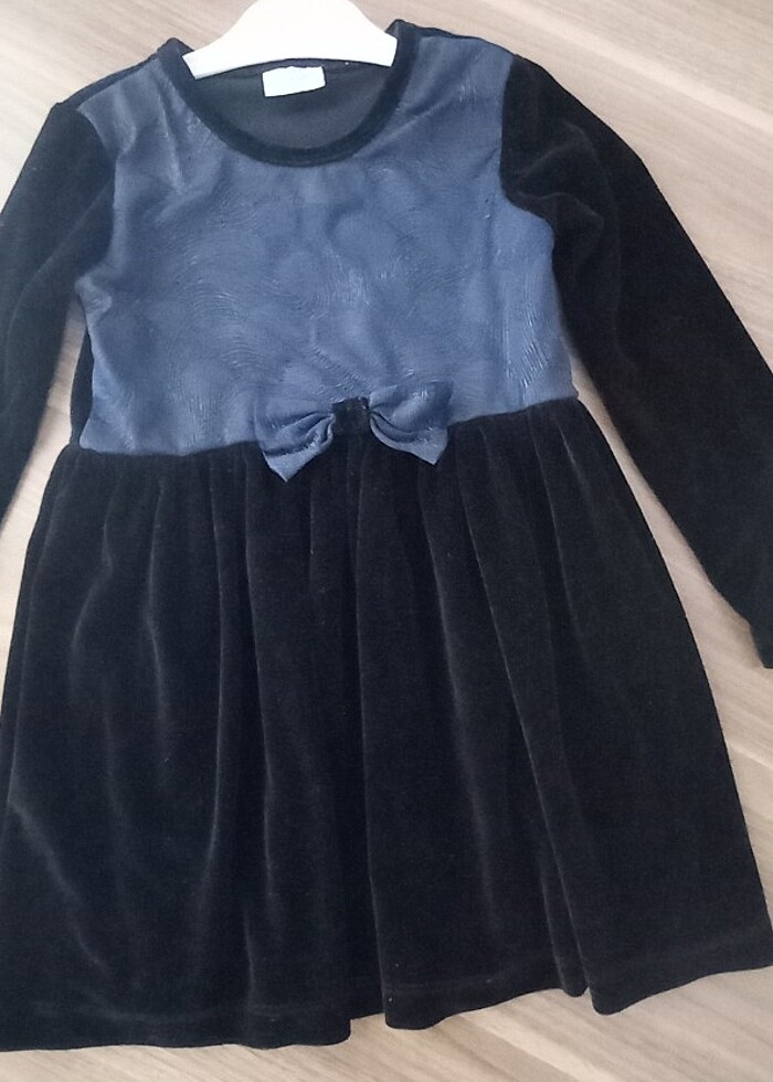 Kız çocuk kadife elbise - Görsel 4