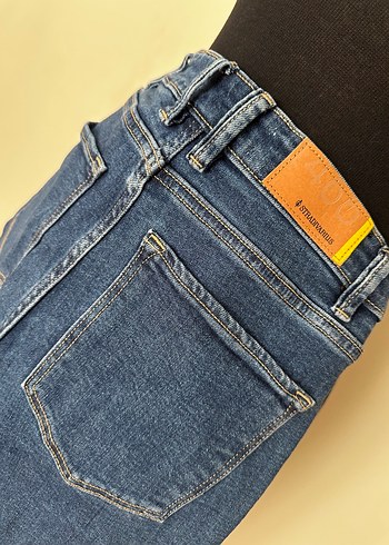 Stradivarius Stradıvarıus Lacivert skny Kadın Denim Pantolon