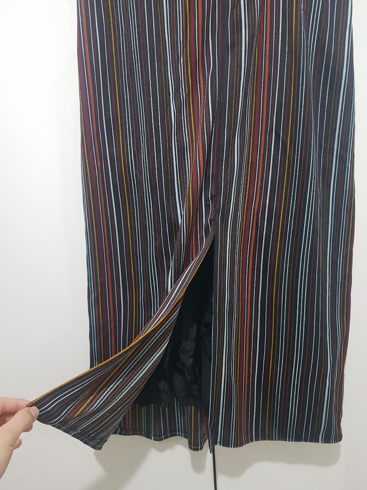 Çizgili Uzun Etek - Görsel 4