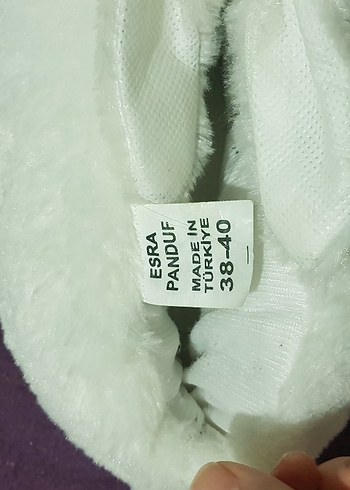 Kız Çocuk Beyaz Peluş Sıcak Terlik - Görsel 3