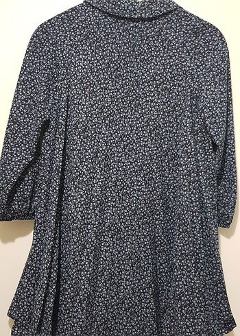 Zara Mavi Çiçekli Gömlek - Görsel 6
