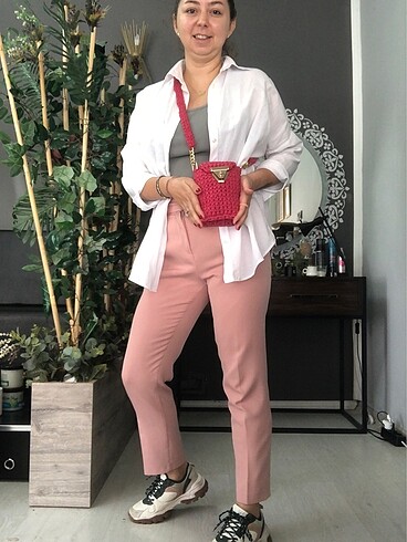 Pembe el Emeği Organik İplikli