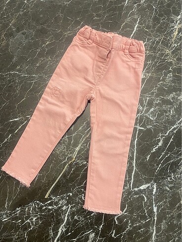 Pembe Gabardin Pantolon