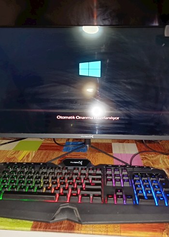 IŞIKLI Masa üstü Bilgisayar kasa klavye ve Fare Ve kamerasi - Görsel 5