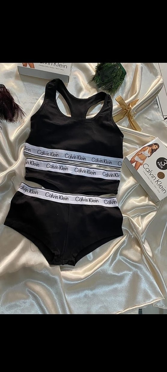 Calvin Klein Gri Mini Atlet ve Külot Takımı - Görsel 2