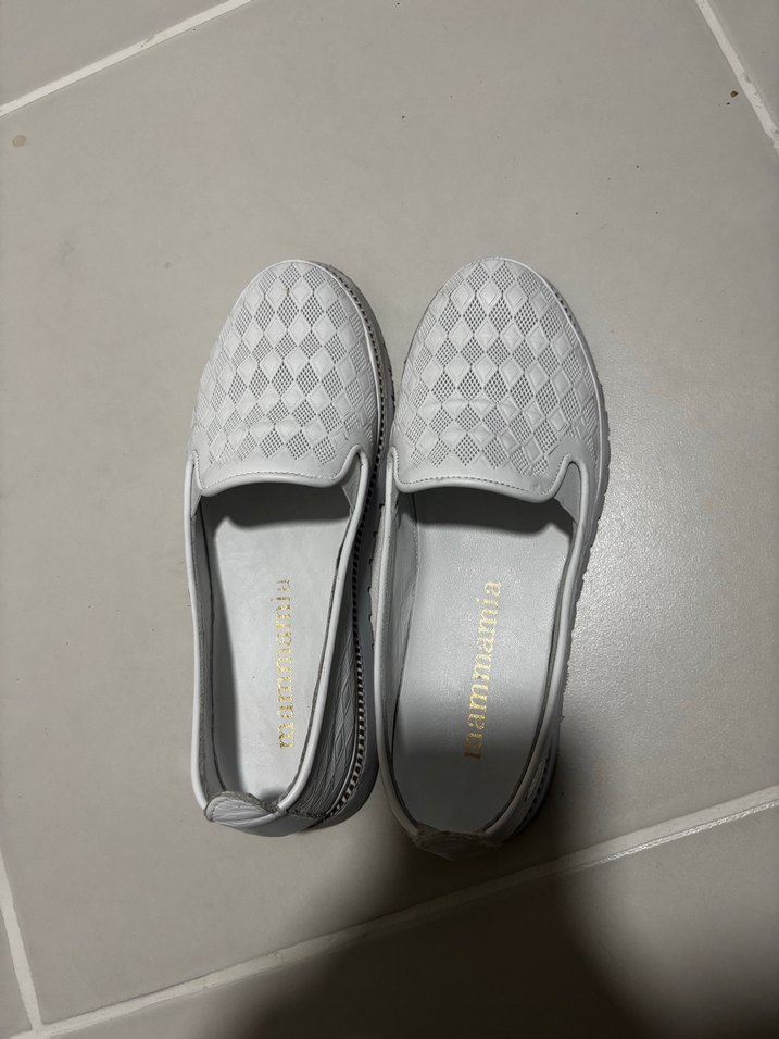 Beyaz kadın günlük loafer - Görsel 2