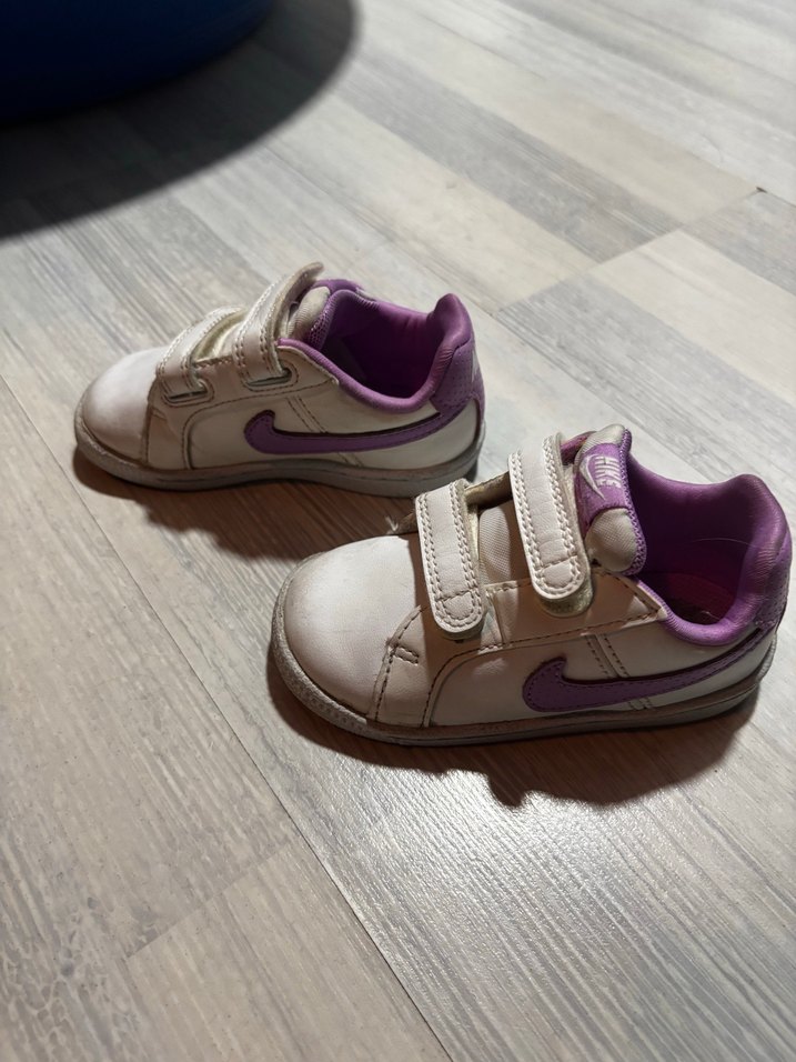 Kız Çocuk Beyaz Cırt Cırtlı Spor Ayakkabı - Görsel 2