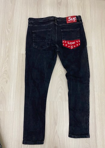 38 Beden siyah Renk Supreme jeans