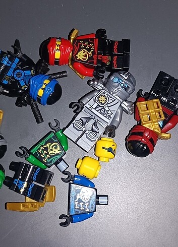 7 adet lego ninjago figürü
