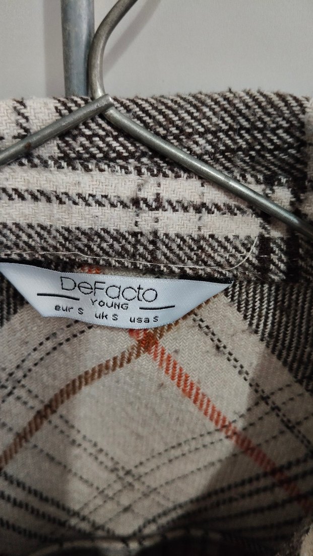 Düğmeli Uzun Kollu Kareli erkek Gömlek - Görsel 3