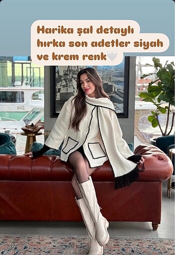 Şal detaylı hırka