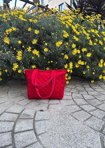 Kırmızı Kadın Omuz Çantası - Görsel 4