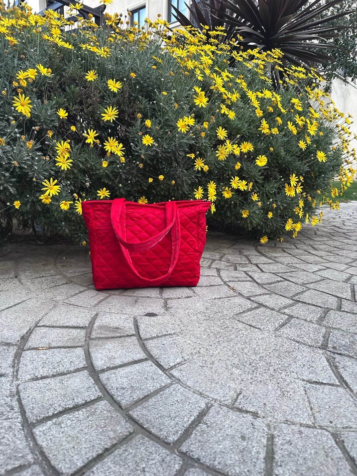 Kırmızı Kadın Omuz Çantası - Görsel 3