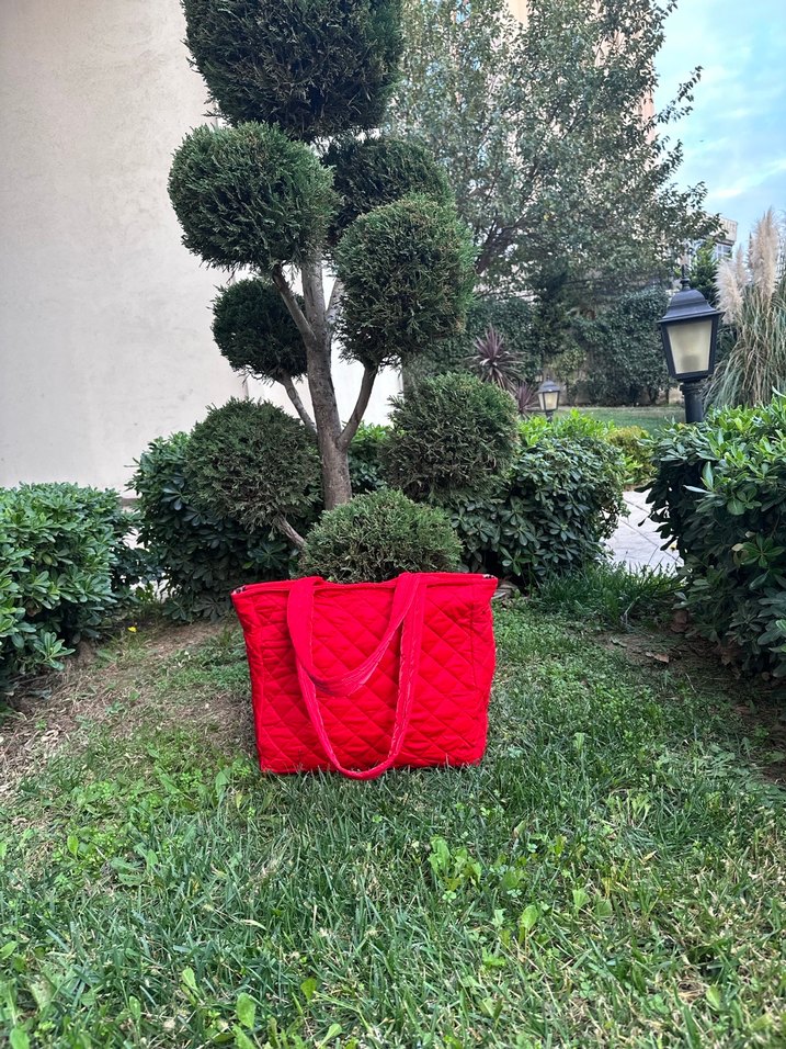 Kırmızı Kadın Omuz Çantası - Görsel 2