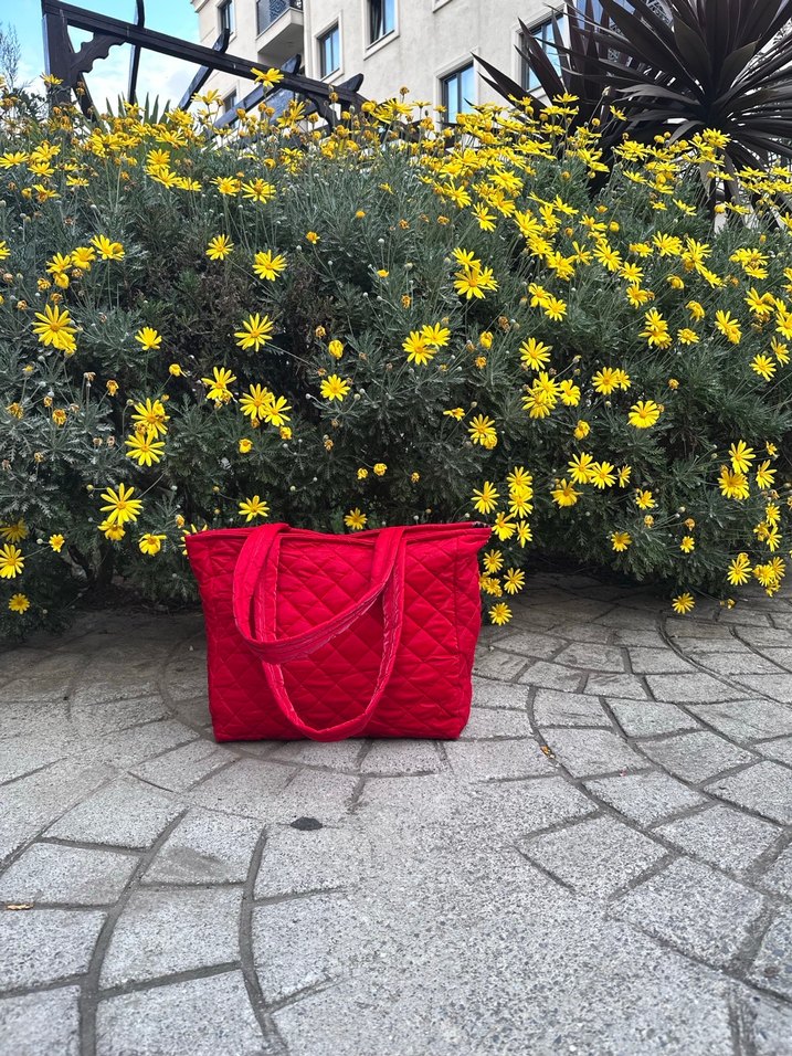 Kırmızı Kadın Omuz Çantası - Görsel 5