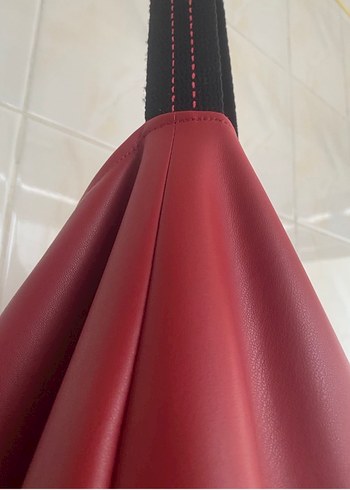 Bordo Leopar Desenli Kadın Çanta - Görsel 3